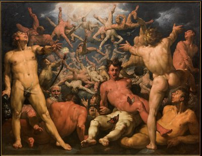 Der Fall der Titanen von Cornelis van Haarlem